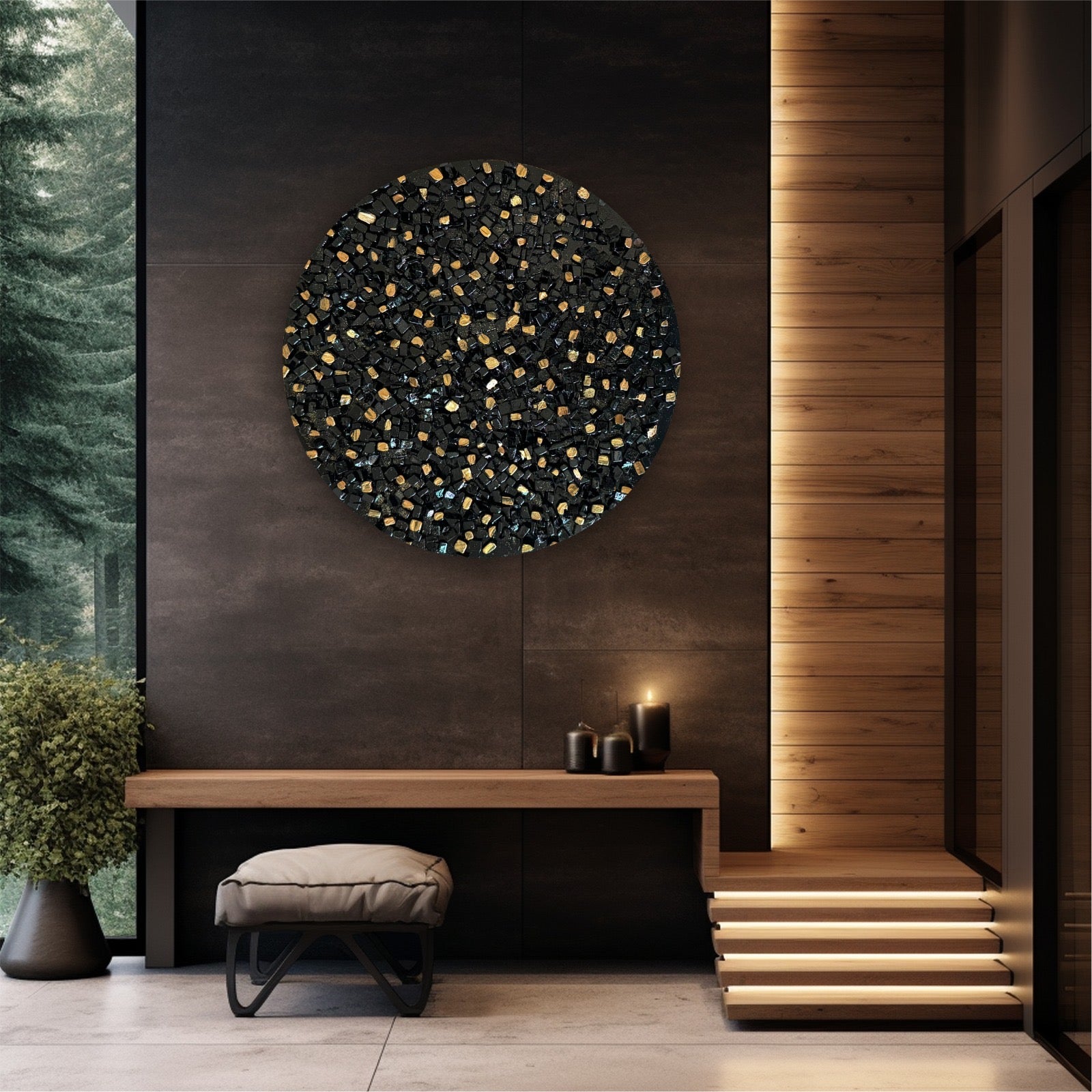 Starlit Elegance: Signature Night Sky Wall Hanging For Aesthetic Appeal